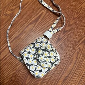 Polaroid Instax Daisy Print Crossbody Bag - Black and White NWT